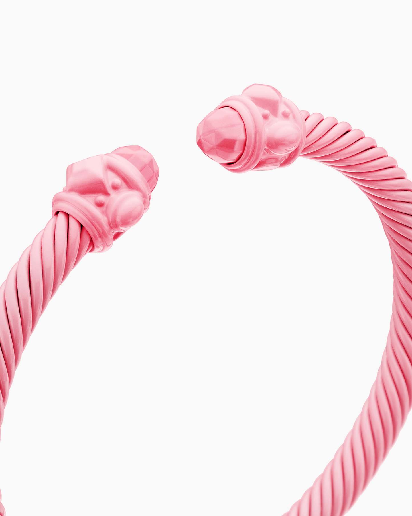 Renaissance® Classic Cable Bracelet Pink Aluminum, 5mm