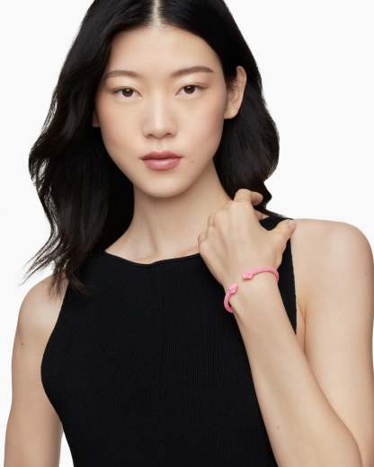 Renaissance® Classic Cable Bracelet Pink Aluminum, 5mm