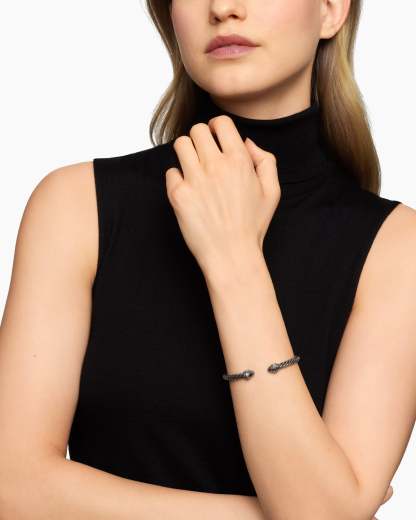 Renaissance® Classic Cable Bracelet Blackened Silver, 5mm