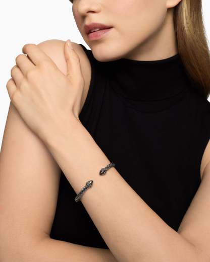 Renaissance® Classic Cable Bracelet Blackened Silver, 5mm