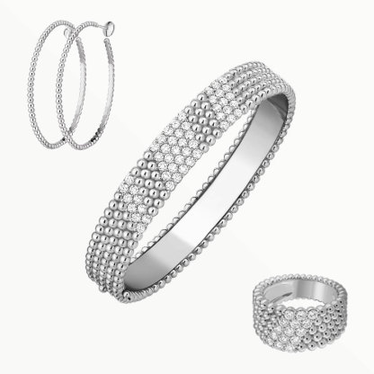 3‑Piece Set Yellow Gold Jewelry & Diamonds