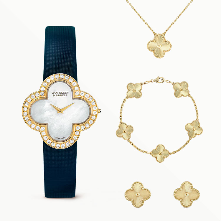 3-Piece Alhambra Yellow Gold & Diamond