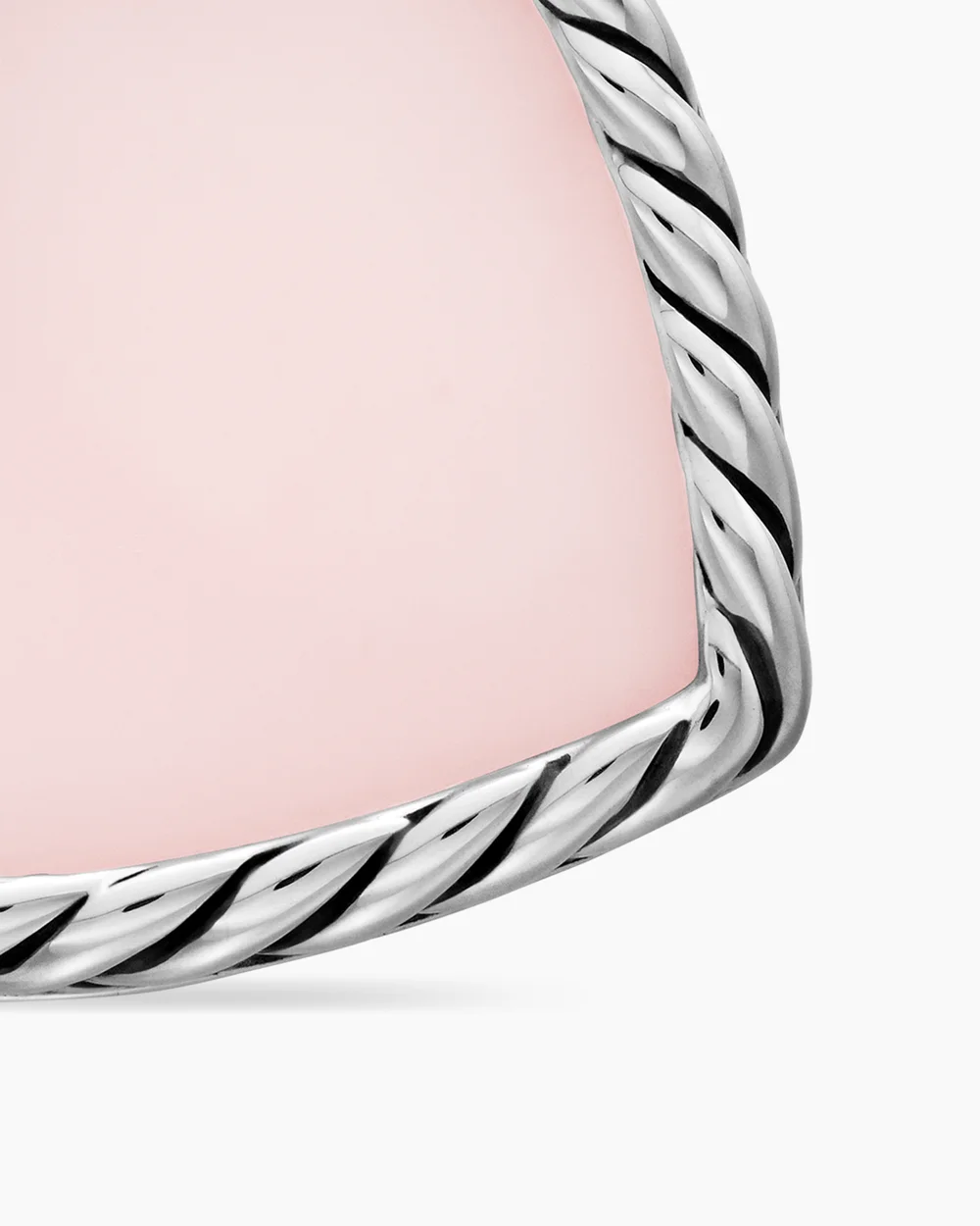 DY Elements® Heart Amulet Sterling Silver with Pink Opal and Diamonds