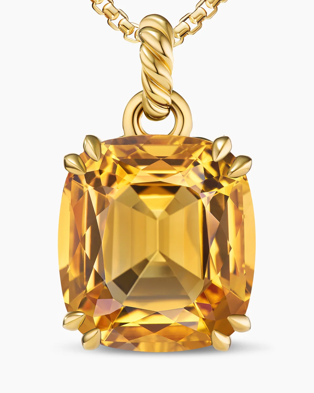 Marbella Pendant 18K Yellow Gold with Citrine, 22mm