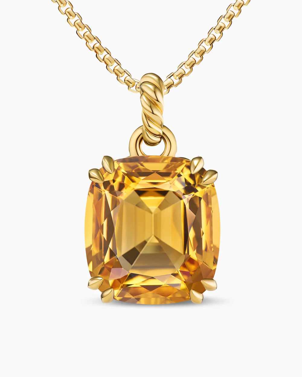 Marbella Pendant 18K Yellow Gold with Citrine, 22mm