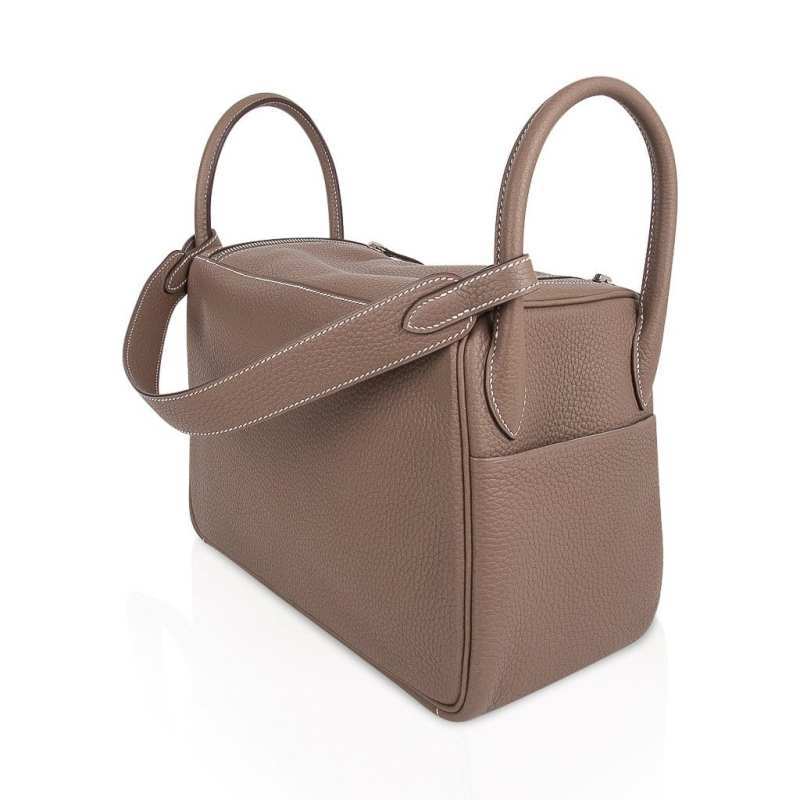 Lindy 30 Bag Coveted Etoupe Clemence Leather Palladium