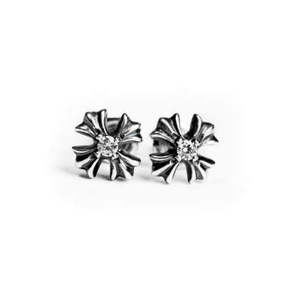 CH PLUS STUD EARRINGS WITH DIAMONDS