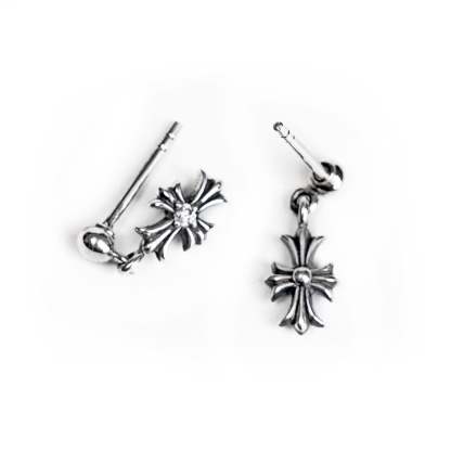 TINY E CH PLUS DROP EARRINGS WITH DIAMONDS