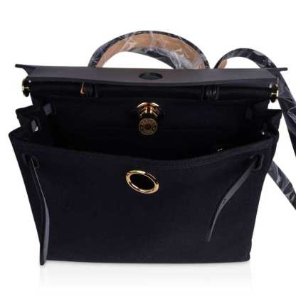 Herbag Zip Black on Black 31 Officier Canvas / Vache Hunter Leather