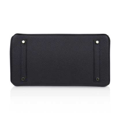 Limited Edition Birkin 35 Bag Plomb (Off Black) Togo Leather with Gold Hardware