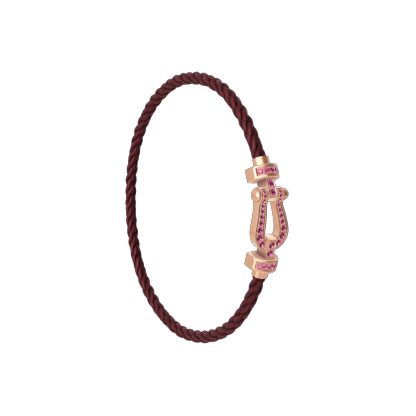 FORCE 10 BRACELET 18K PINK GOLD AND PINK SAPPHIRES MEDIUM MODEL