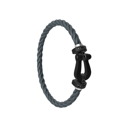 FORCE 10 BRACELET BLACK TITANIUM AND BLACK DIAMONDS LARGE MODEL