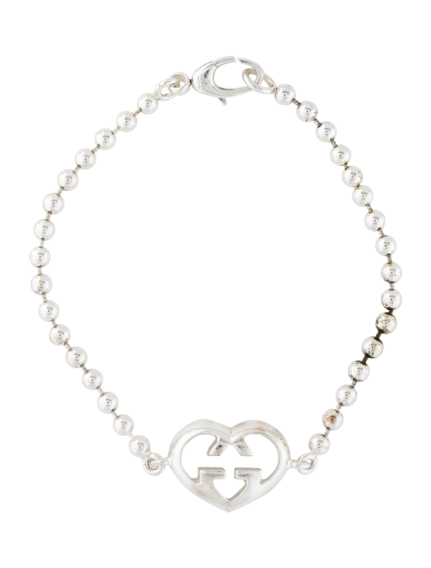 Interlocking G Heart Bracelet