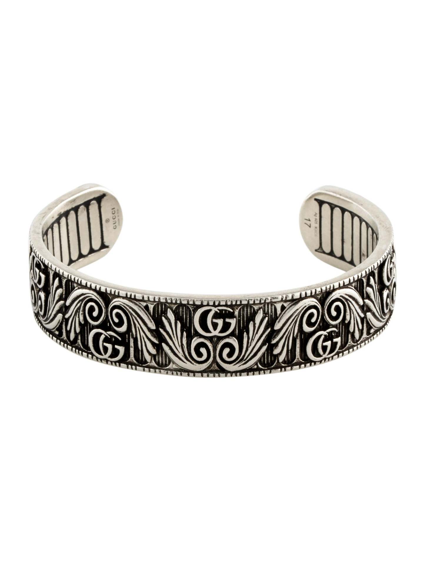 Leaf Motif Double G Cuff
