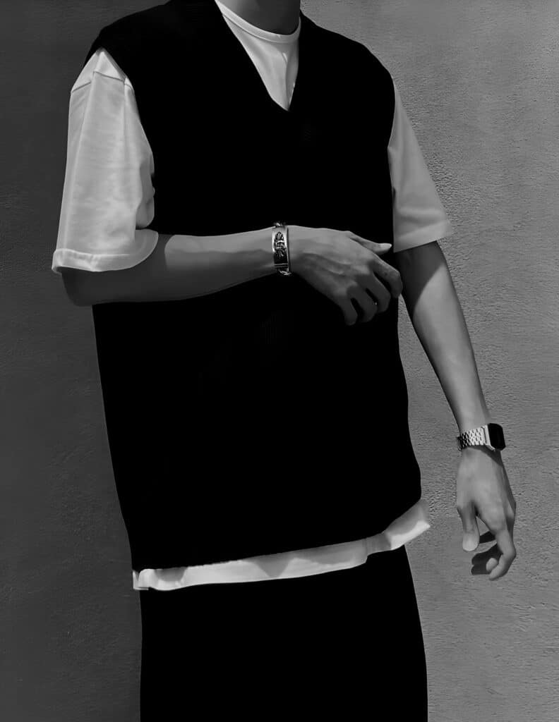 HEART INSIGNIA ID FANCY CHAIN BRACELET