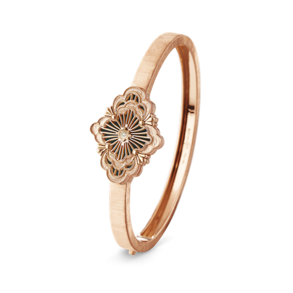 OPERA TULLE PINK GOLD BRACELET WITH ONYX