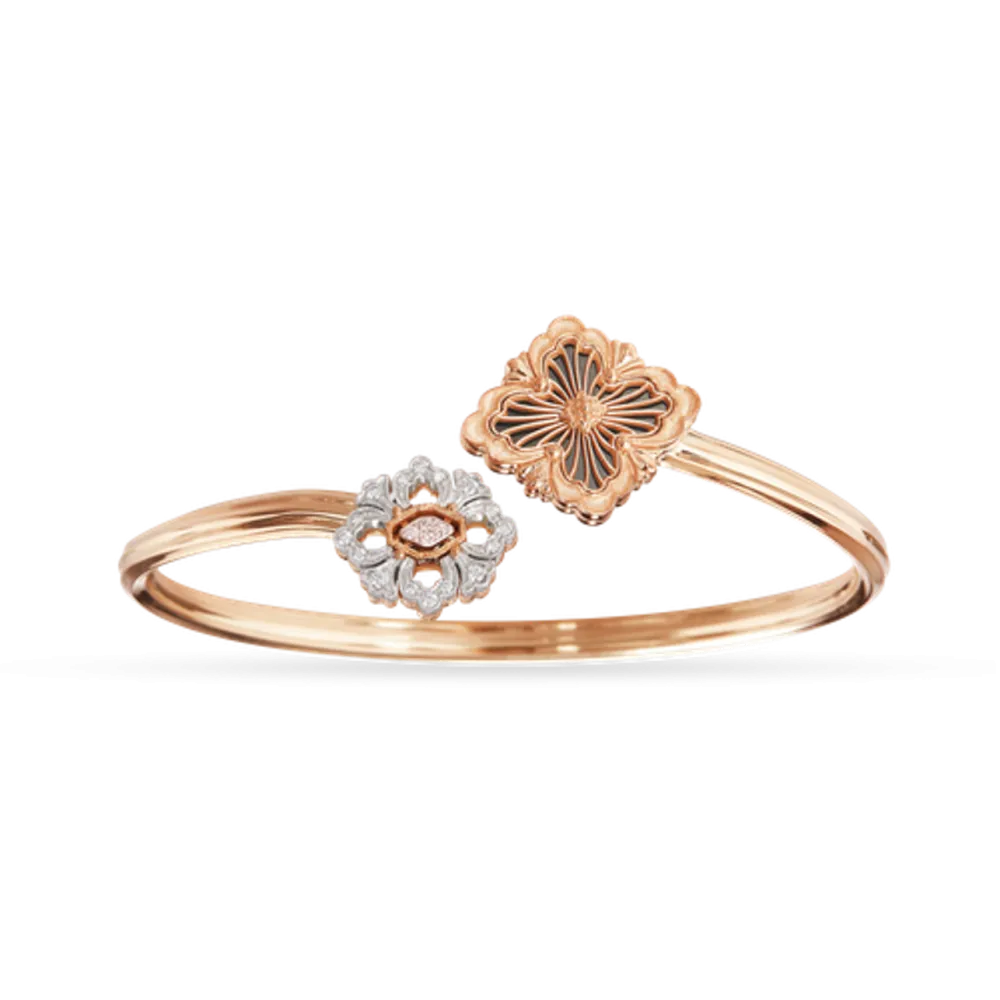 OPERA TULLE PINK AND WHITE GOLD BRACELET WITH ONYX