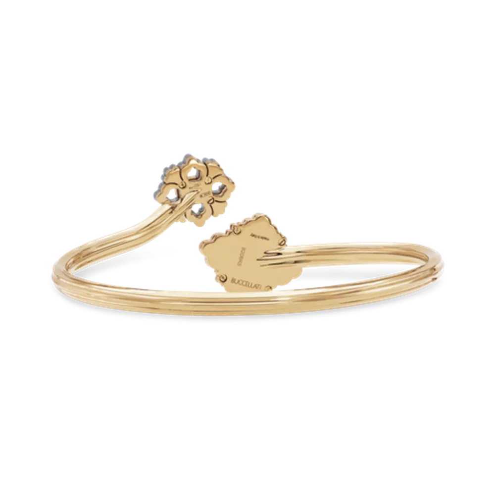 OPERA TULLE WHITE GOLD BRACELET WITH RED ENAMEL BACKGROUND