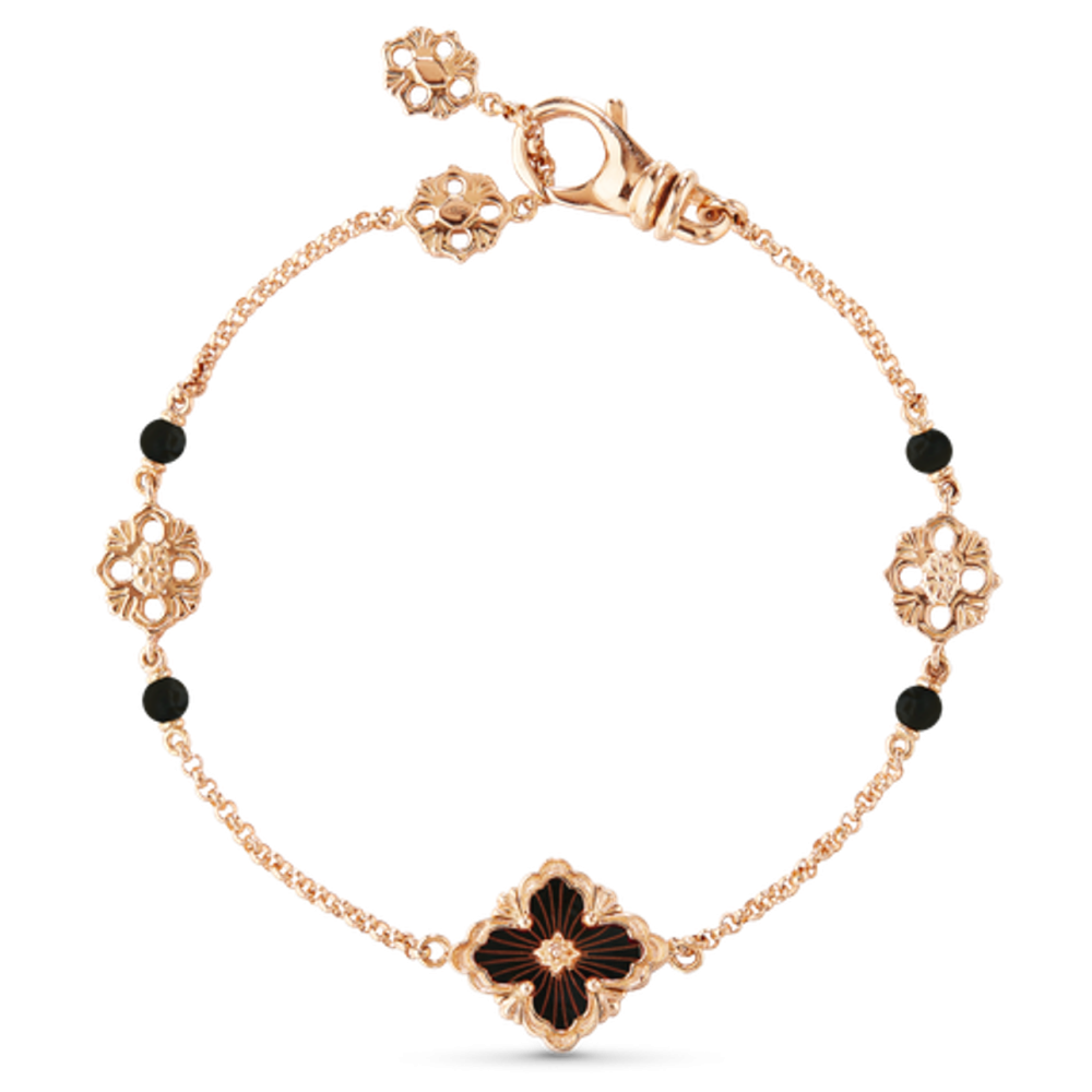 OPERA TULLE PINK GOLD AND ONYX BRACELET