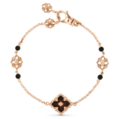 OPERA TULLE PINK GOLD AND ONYX BRACELET