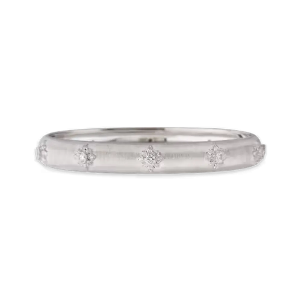 MACRI WHITE GOLD SET BOMBÉ BRACELET WITH DIAMONDS