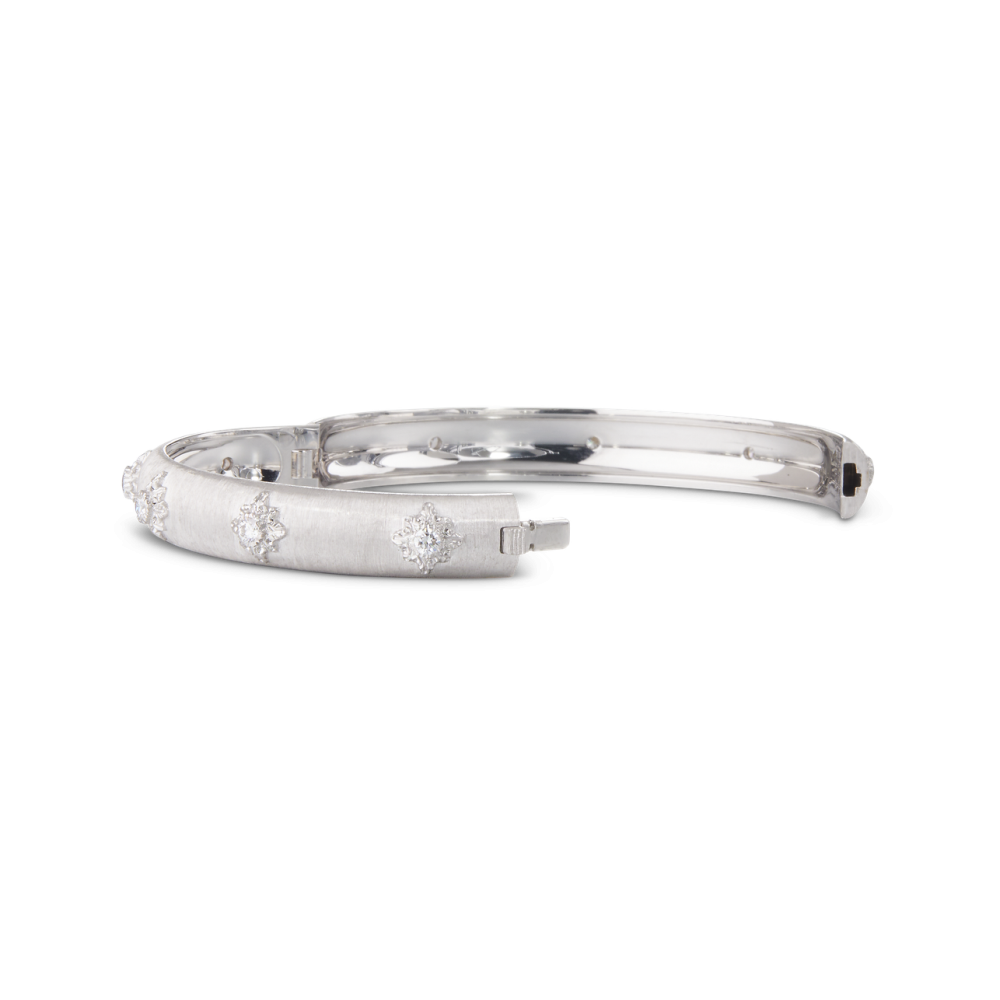 MACRI WHITE GOLD SET BOMBÉ BRACELET WITH DIAMONDS