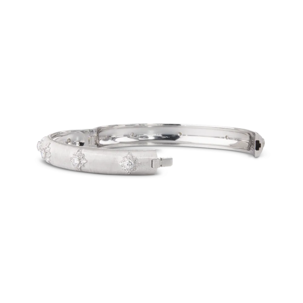 MACRI WHITE GOLD SET BOMBÉ BRACELET WITH DIAMONDS