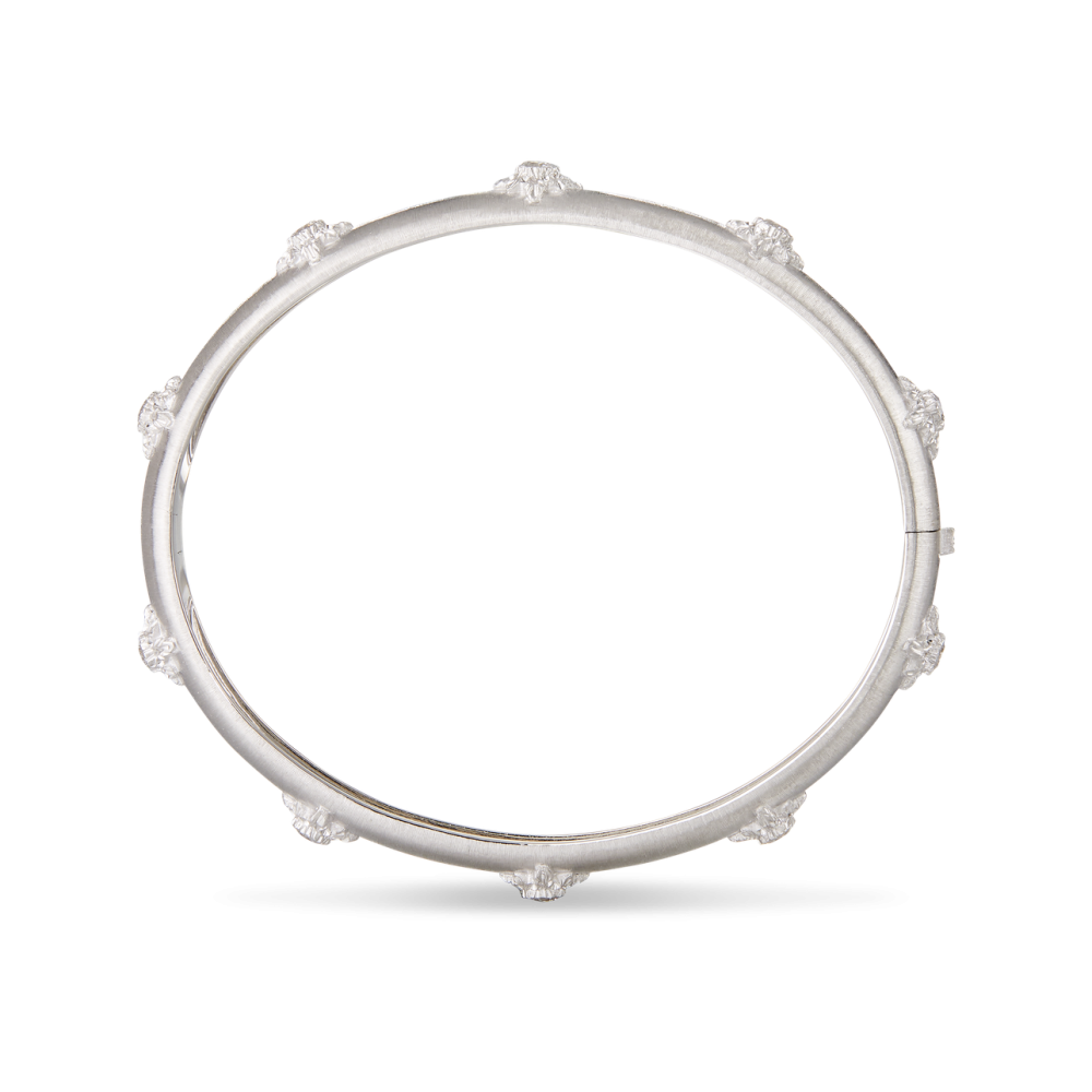 MACRI WHITE GOLD SET BOMBÉ BRACELET WITH DIAMONDS