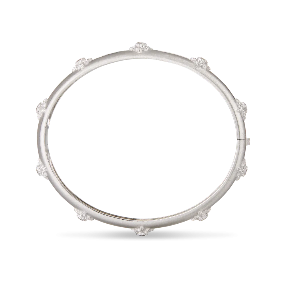 MACRI WHITE GOLD SET BOMBÉ BRACELET WITH DIAMONDS