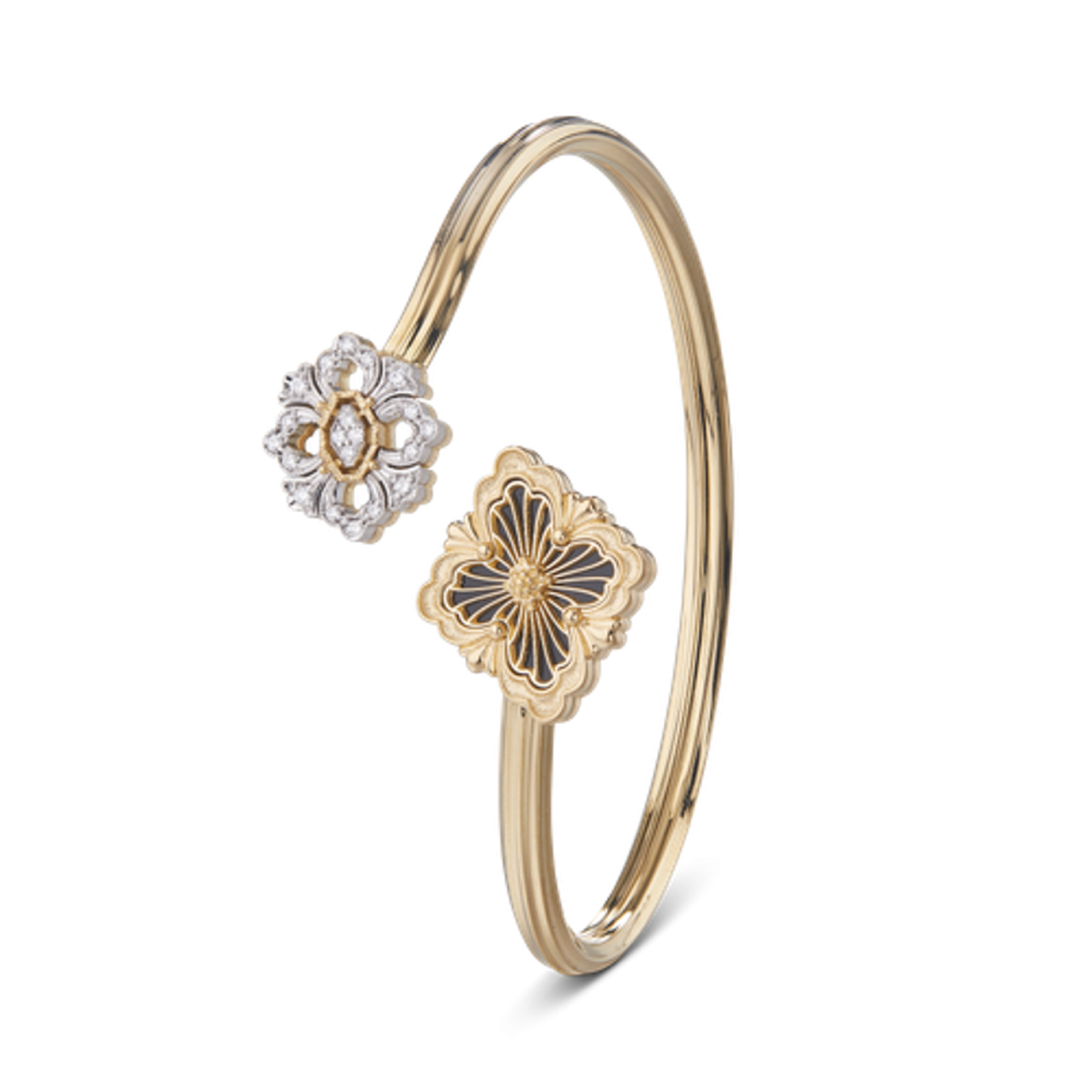 OPERA TULLE YELLOW AND WHITE GOLD SET BRACELET WITH ONYX