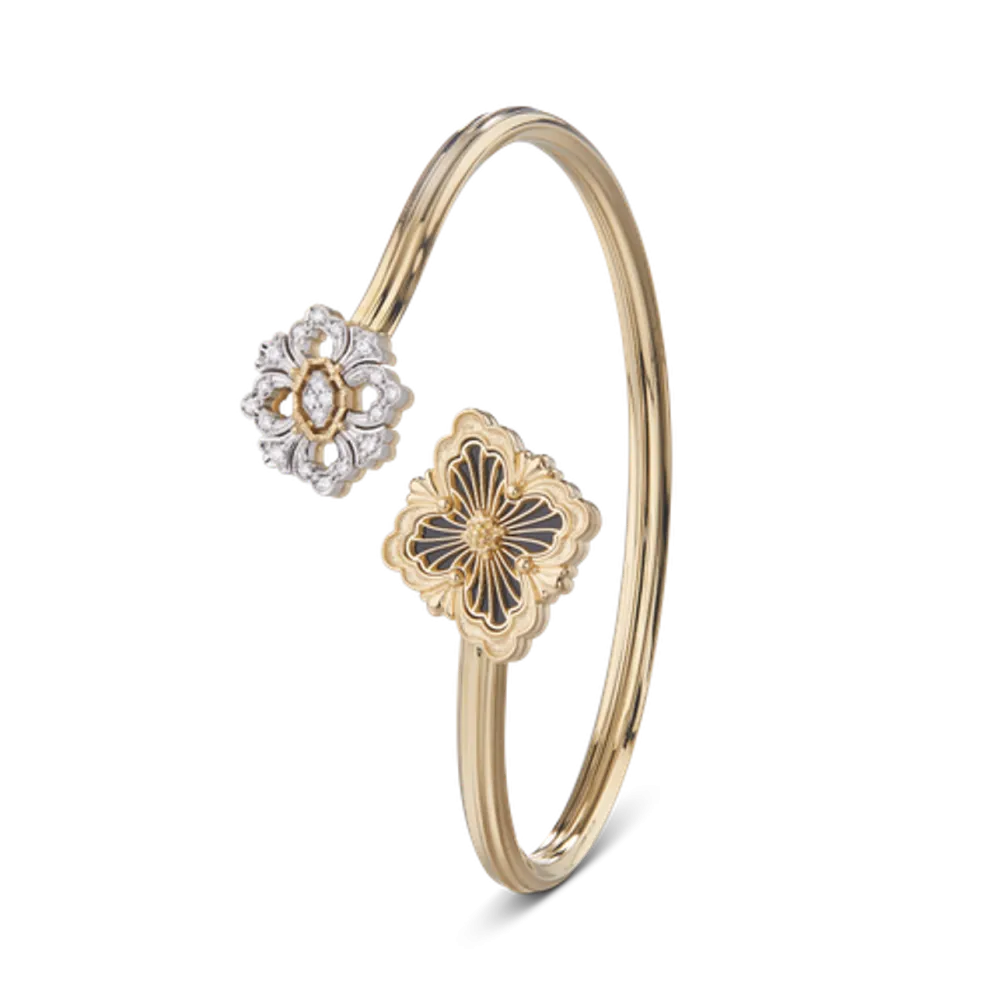 OPERA TULLE YELLOW AND WHITE GOLD SET BRACELET WITH ONYX