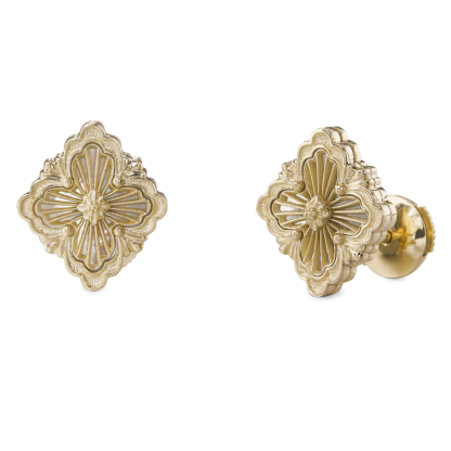 OPERA TULLE YELLOW GOLD EARRINGS WITH MOTHER OF PEARL