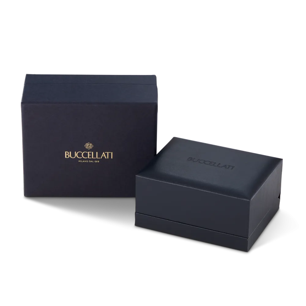 OPERA TULLE YELLOW GOLD EARRINGS WITH LOGO