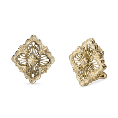 OPERA TULLE YELLOW GOLD EARRINGS WITH CENTERING MORETTE