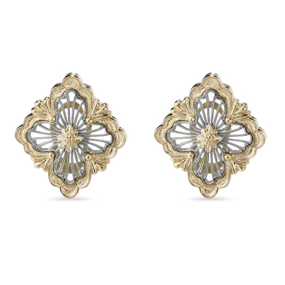 OPERA TULLE YELLOW AND WHITE GOLD EARRINGS