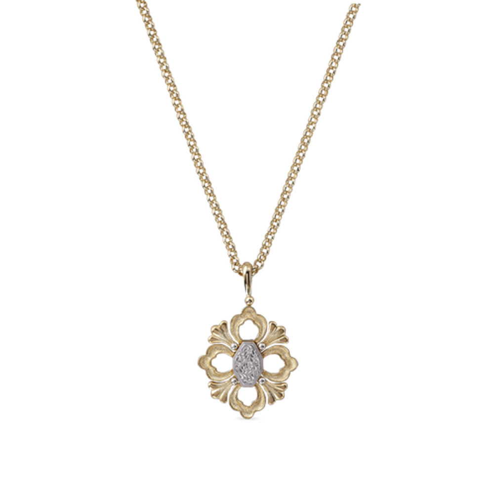 OPERA YELLOW AND WHITE GOLD PENDANT