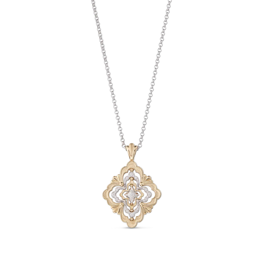 OPERA GALILEO YELLOW AND WHITE GOLD PENDANT