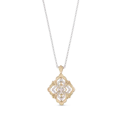 OPERA GALILEO YELLOW AND WHITE GOLD PENDANT