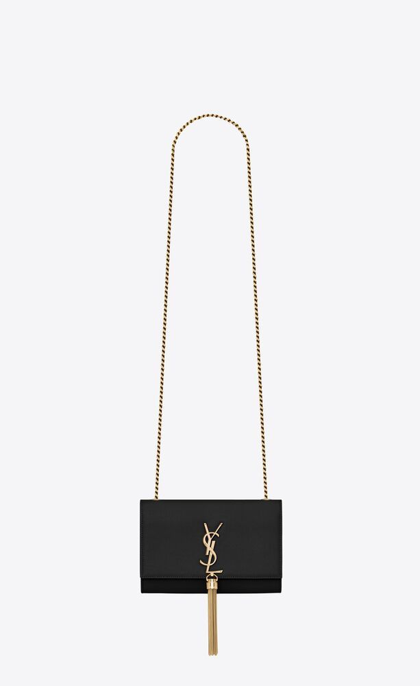 KATE SMALL TASSEL IN GRAIN DE POUDRE EMBOSSED LEATHER