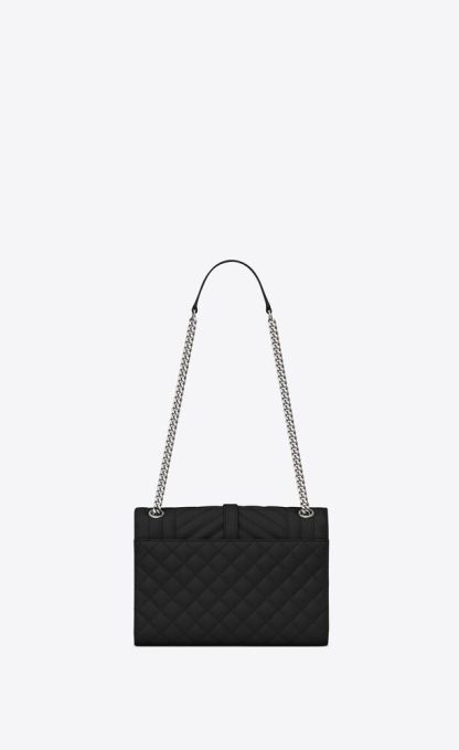 ENVELOPE MEDIUM IN QUILTED GRAIN DE POUDRE EMBOSSED LEATHER