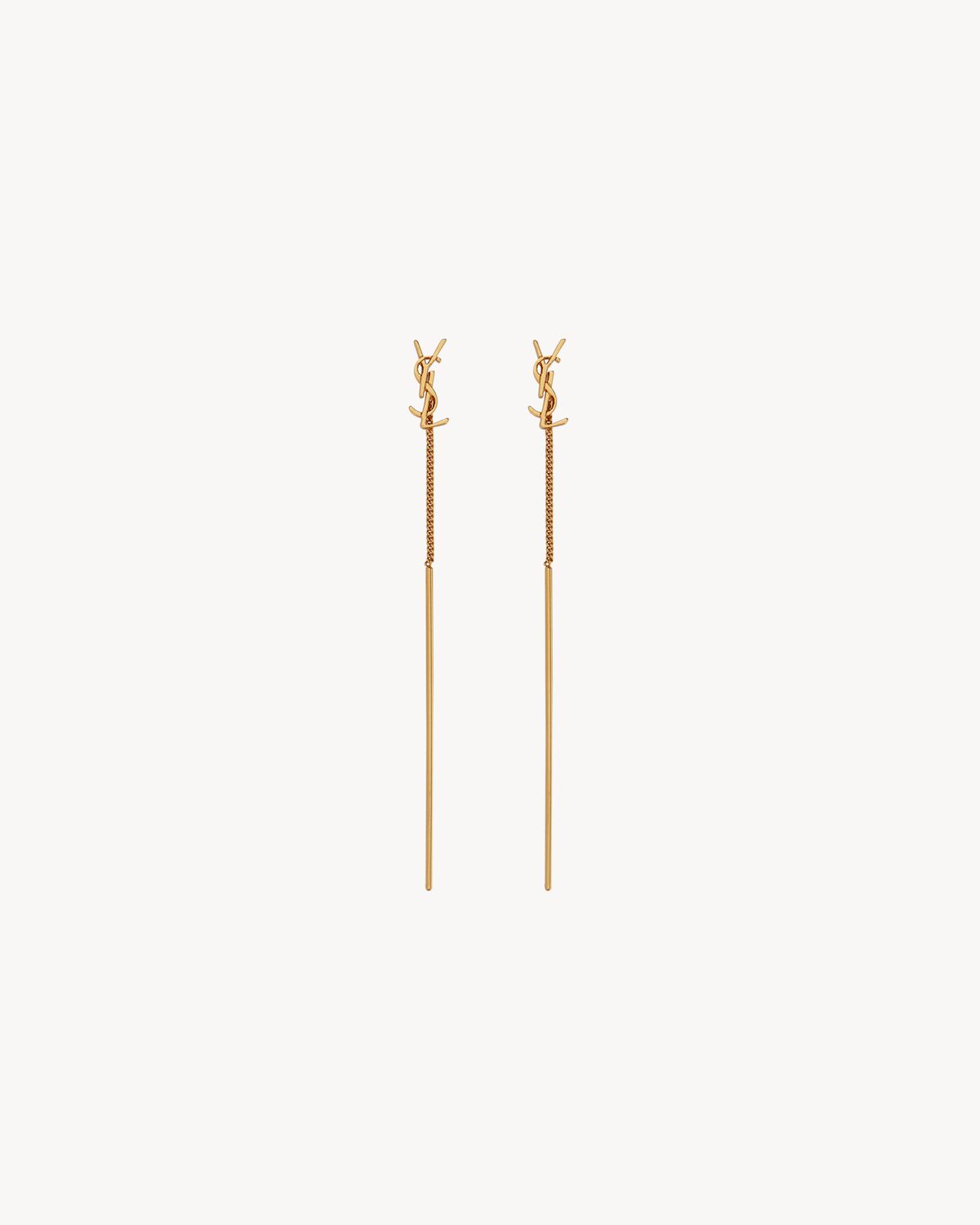 CASSANDRE THREADER EARRINGS IN METAL