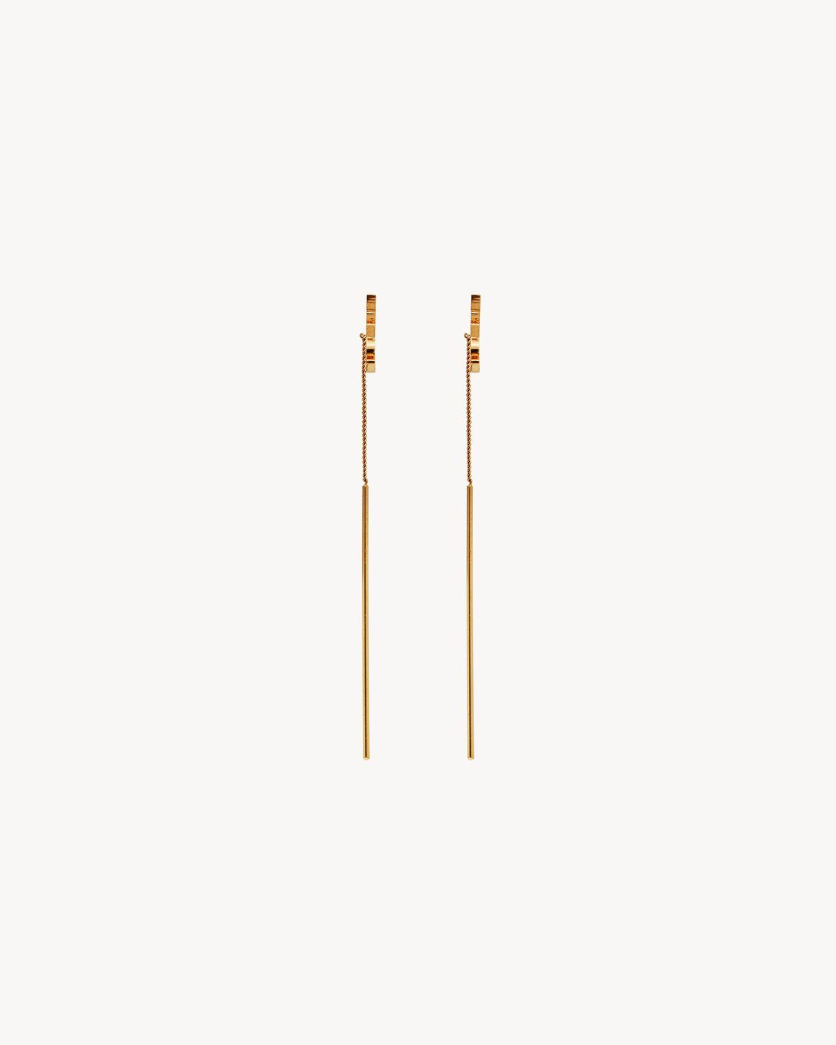 CASSANDRE THREADER EARRINGS IN METAL