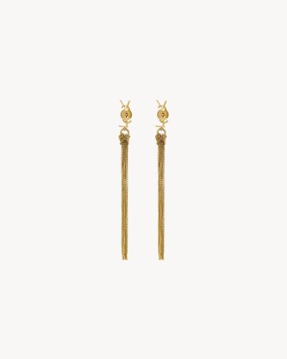 CASSANDRE TASSEL EARRINGS IN METAL