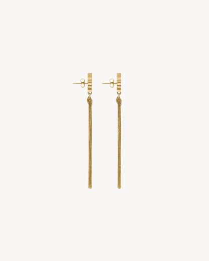 CASSANDRE TASSEL EARRINGS IN METAL