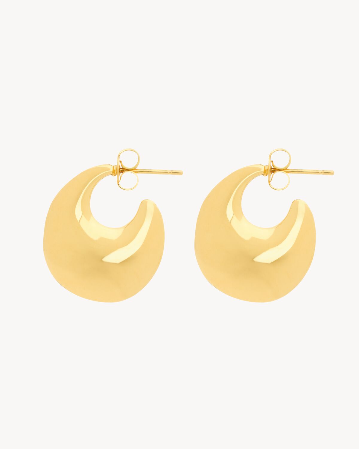 TEARDROP HOOP EARRINGS IN METAL