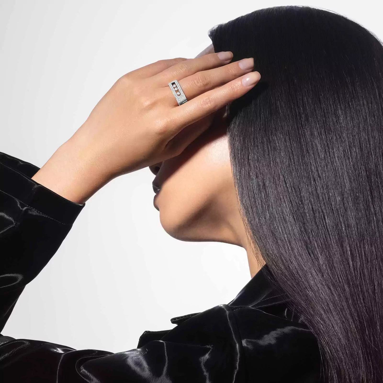 Move Noa LM Pavé White Gold Diamond Ring