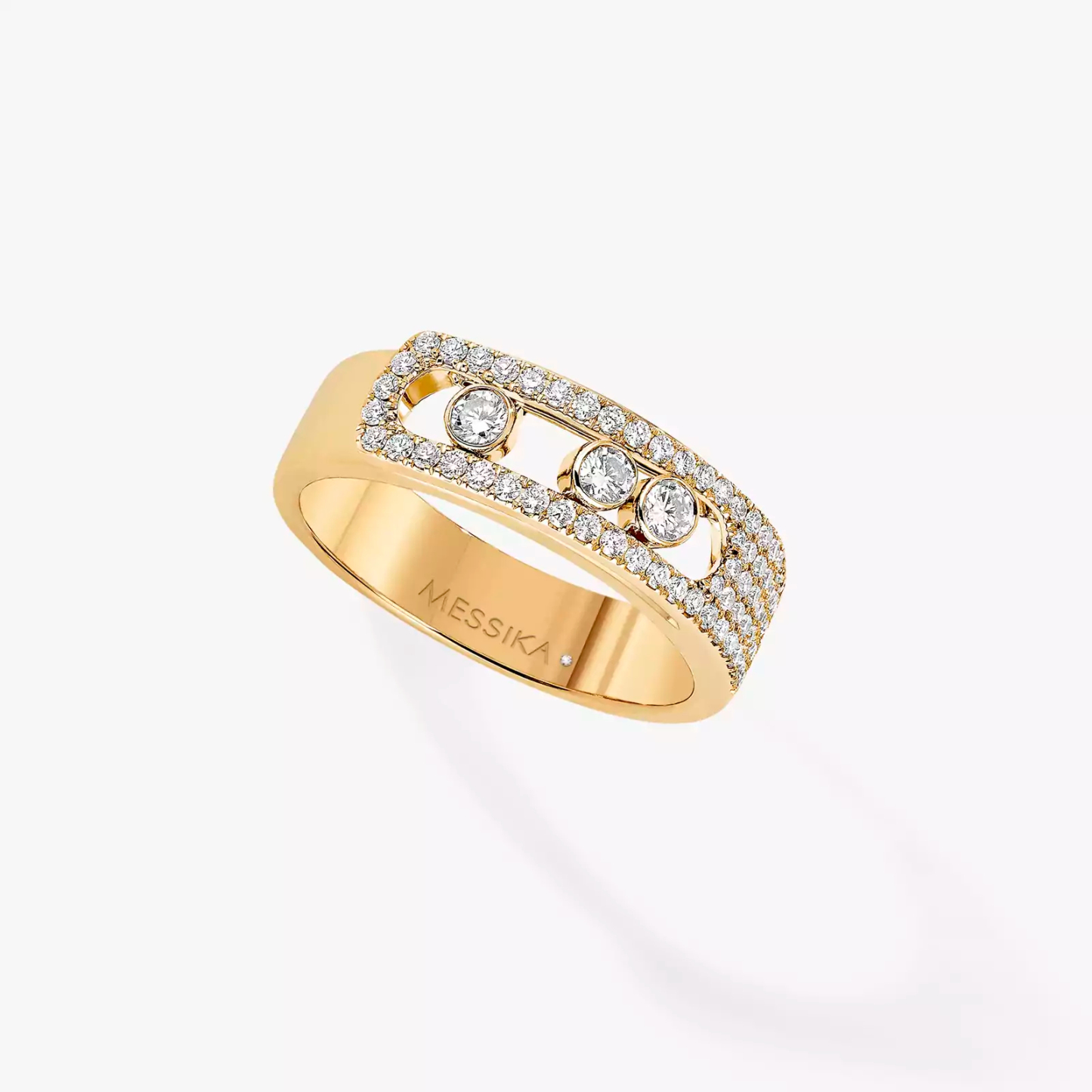 Move Noa Pavé Yellow Gold Diamond Ring