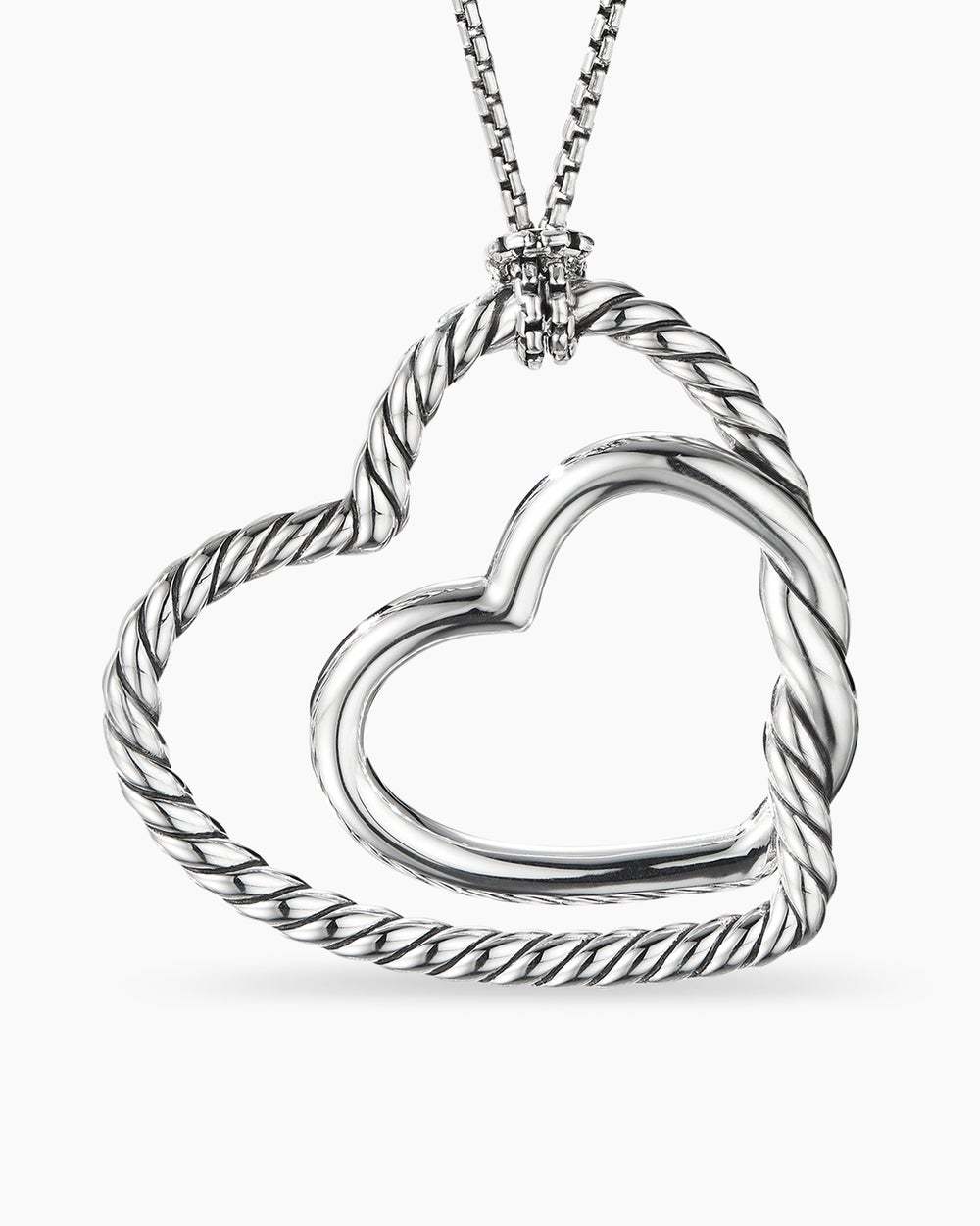 Continuance庐 Heart Necklace Sterling Silver, 38mm