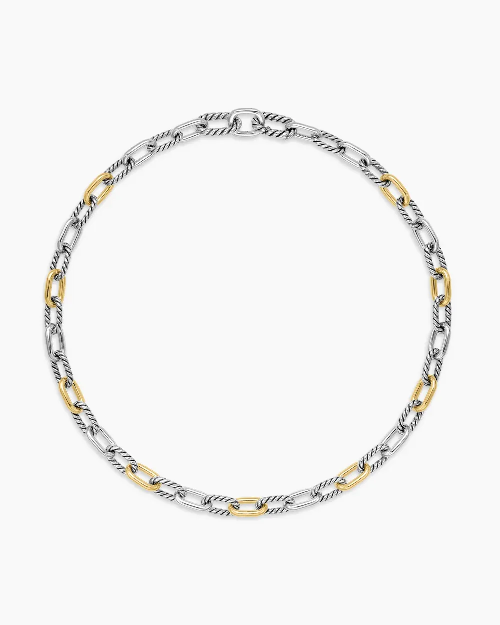 DY Madison® Chain Necklace Sterling Silver with 18K Yellow Gold, 8.5mm