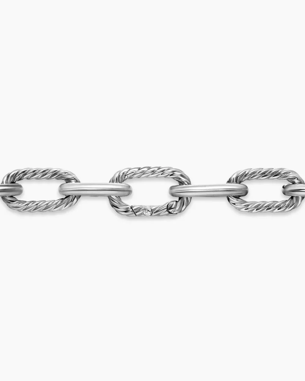 DY Madison® Chain Necklace Sterling Silver with Diamonds, 11mm